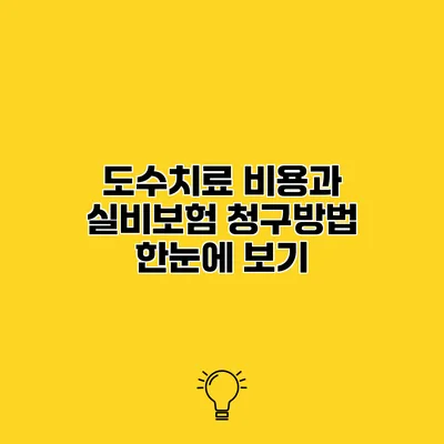 도수치료 비용과 실비보험 청구방법 한눈에 보기