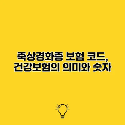 죽상경화증 보험 코드, 건강보험의 의미와 숫자
