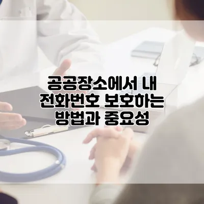 공공장소에서 내 전화번호 보호하는 방법과 중요성