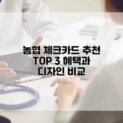 농협 체크카드 추천 TOP 3 혜택과 디자인 비교