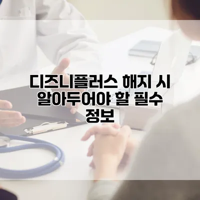 디즈니플러스 해지 시 알아두어야 할 필수 정보