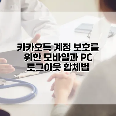 카카오톡 계정 보호를 위한 모바일과 PC 로그아웃 합체법
