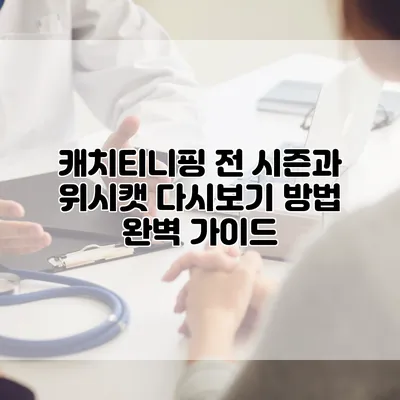 캐치티니핑 전 시즌과 위시캣 다시보기 방법 완벽 가이드