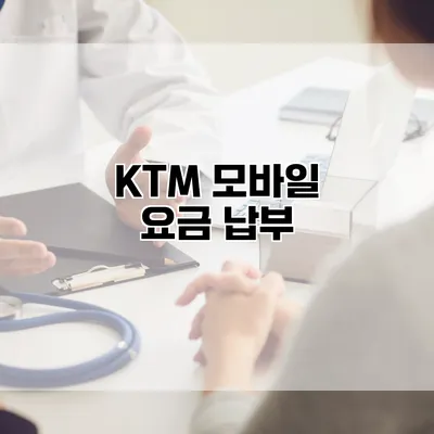 KTM 모바일 요금 납부